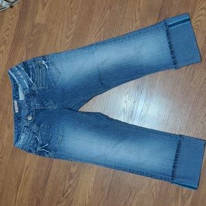 Vintage Y2K low cut cuffed capris